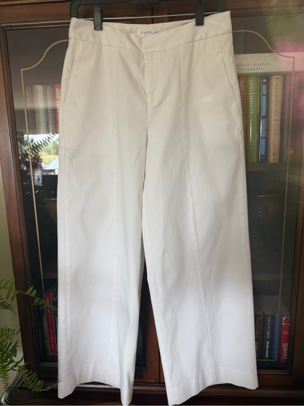 Everlane White Wide-Leg Trousers